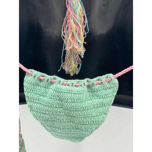 ANDI BAGUS Women's Mesh Crochet Knit Triangle 2-PC Bikini SZ OS - Picture 9 of 12